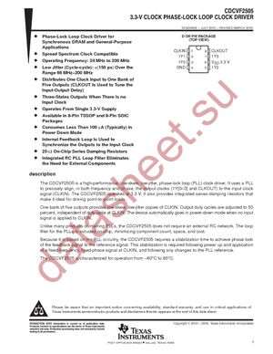 CDCVF2505PWRG4 datasheet  